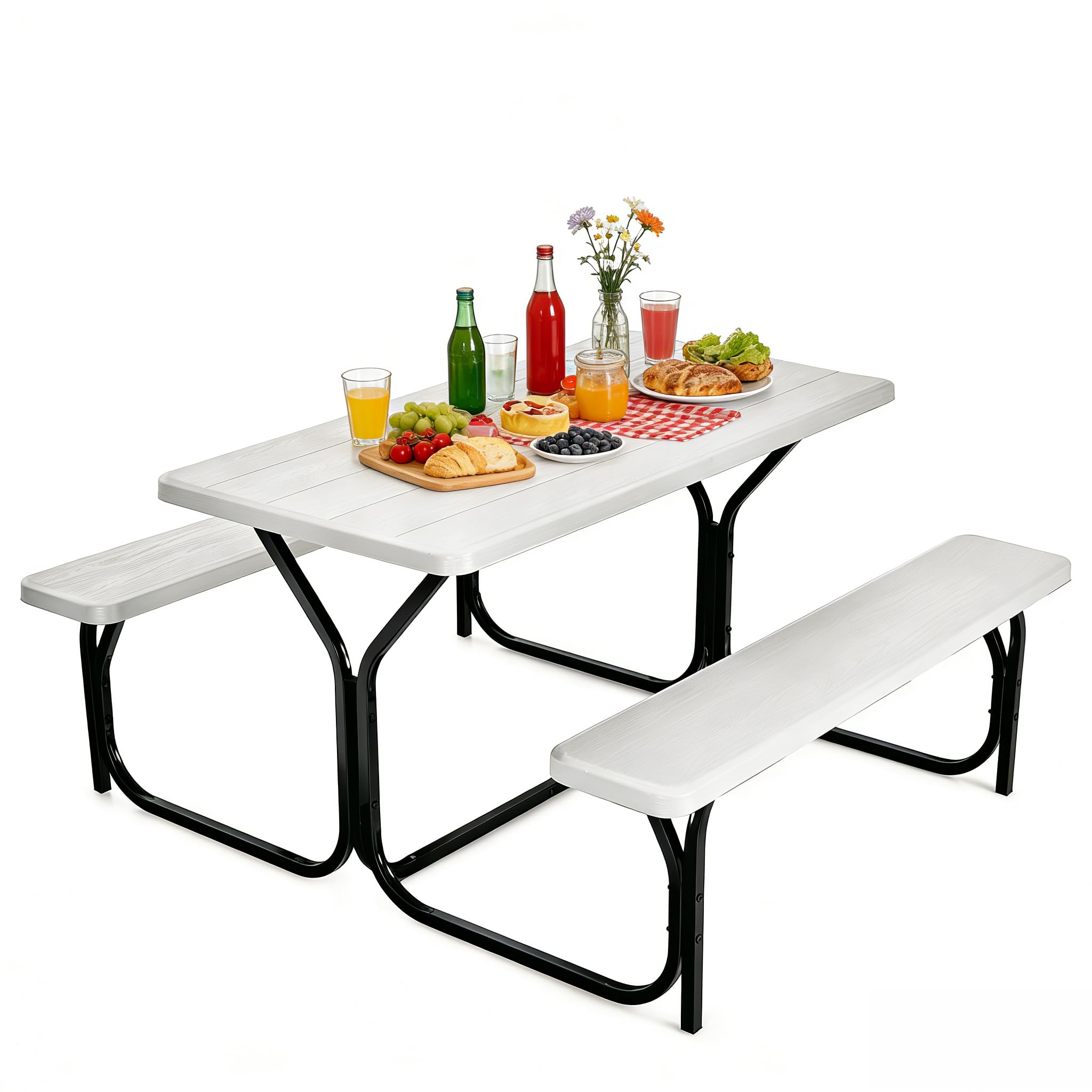 【激レア 】MountainResearch picnicseat white Amazon.com : COSTWAY Outdoor Picnic Table, HDPE Plastic Picnic